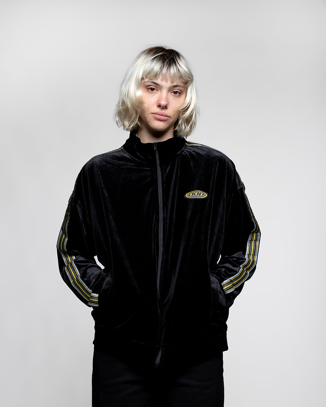 Track Jacket DDP zippée en velours