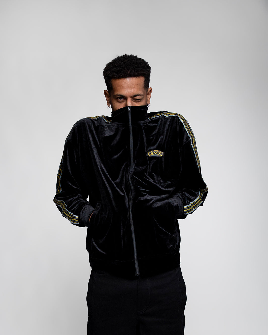 Track Jacket DDP zippée en velours