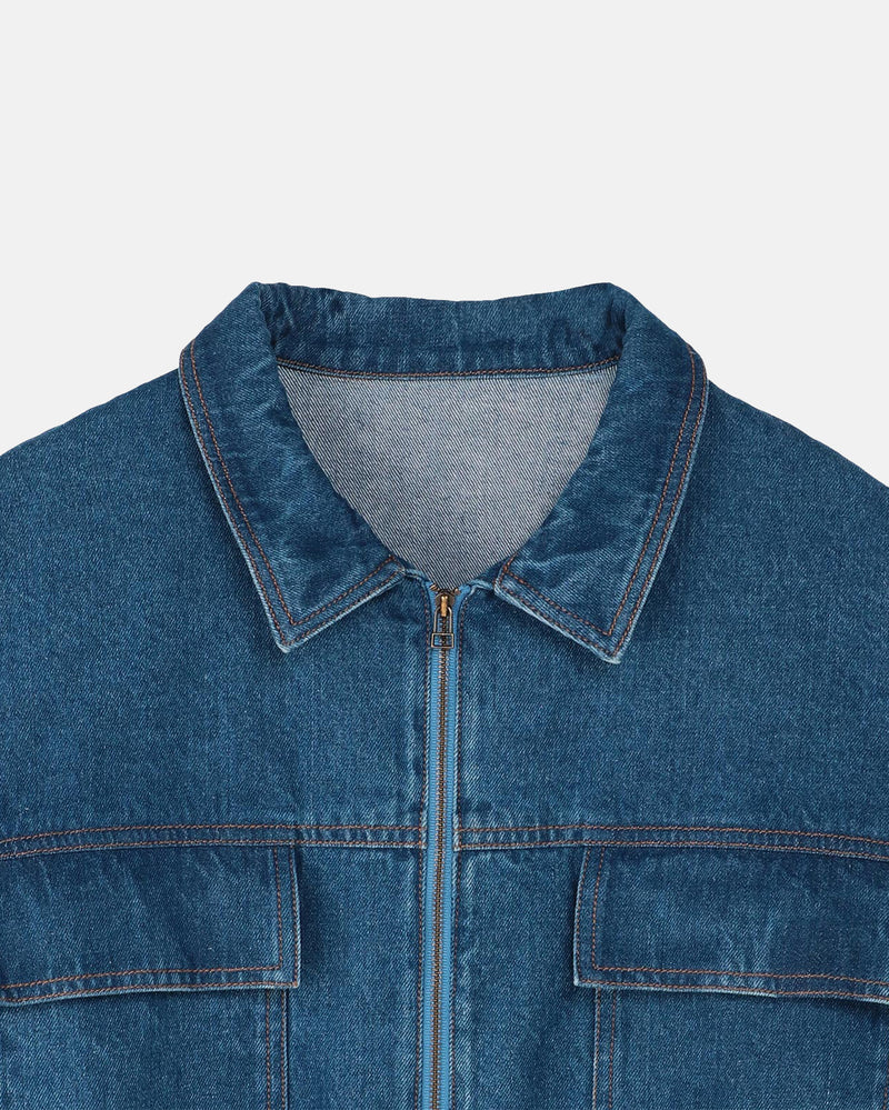 DENIM COACH JACKET