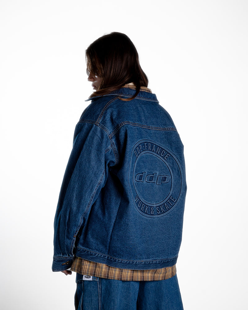 DENIM COACH JACKET
