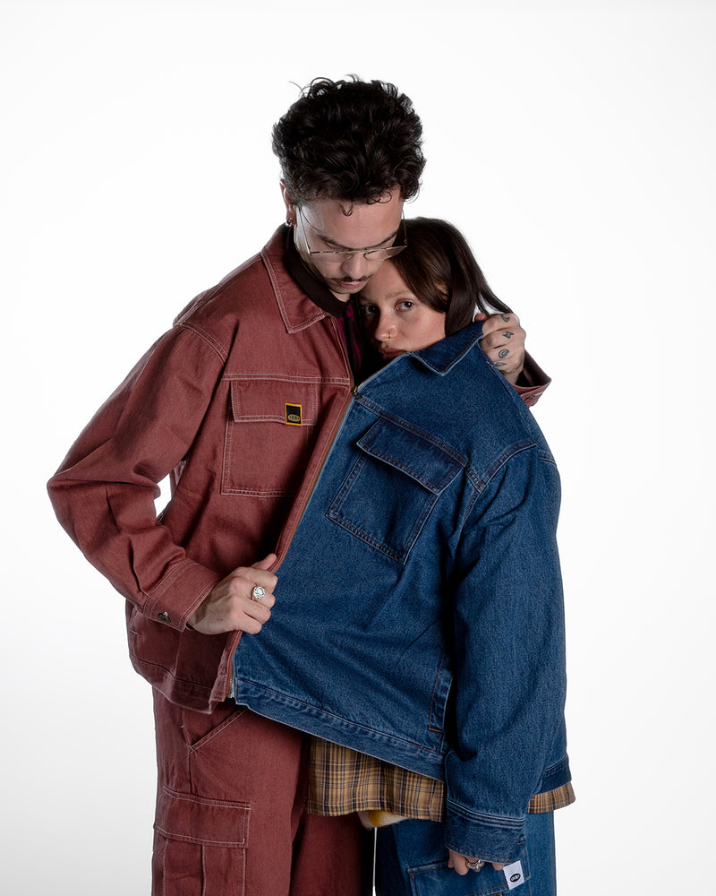 DENIM COACH JACKET