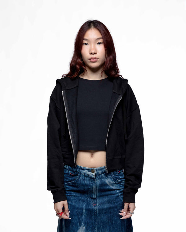 Petit DDP95 – Hoodie crop zippé femme