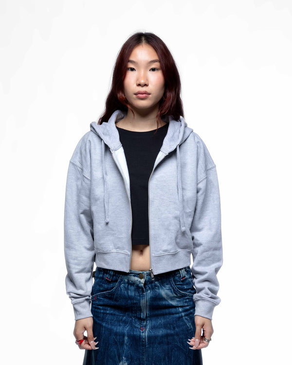 EGGMAN95 – Hoodie crop zippé femme