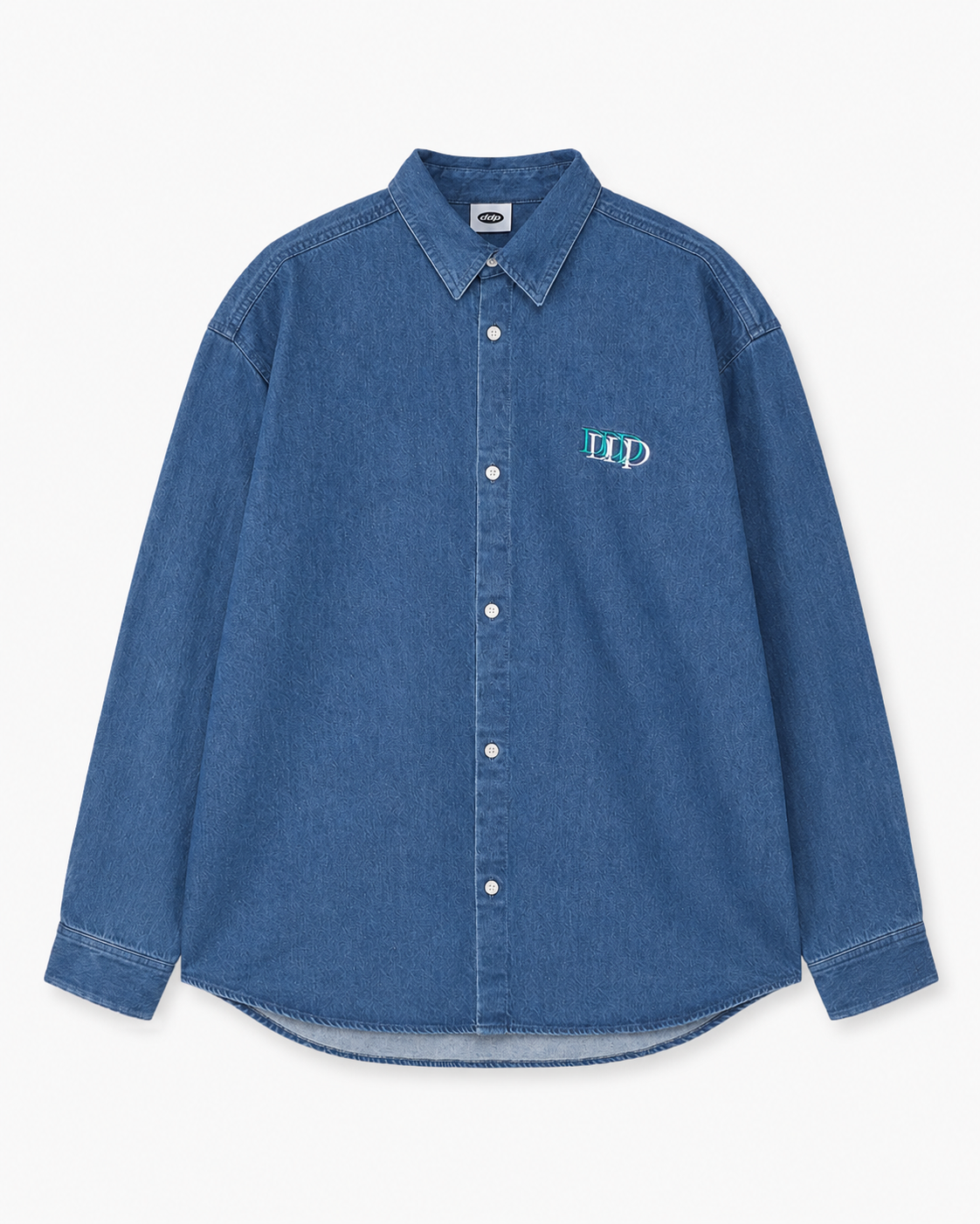 Chemise DDP en denim brodée
