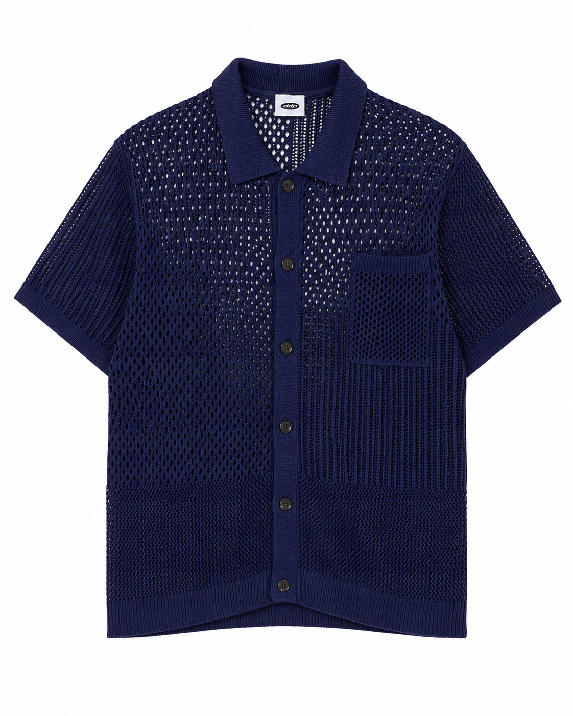 Chemise DDP en maille résille manche courte
