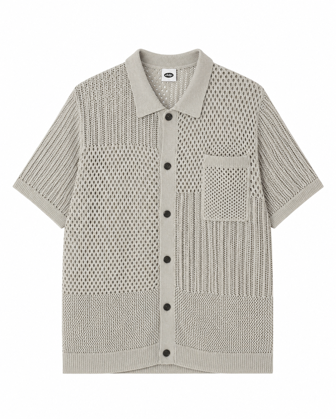 Chemise DDP en maille résille manche courte