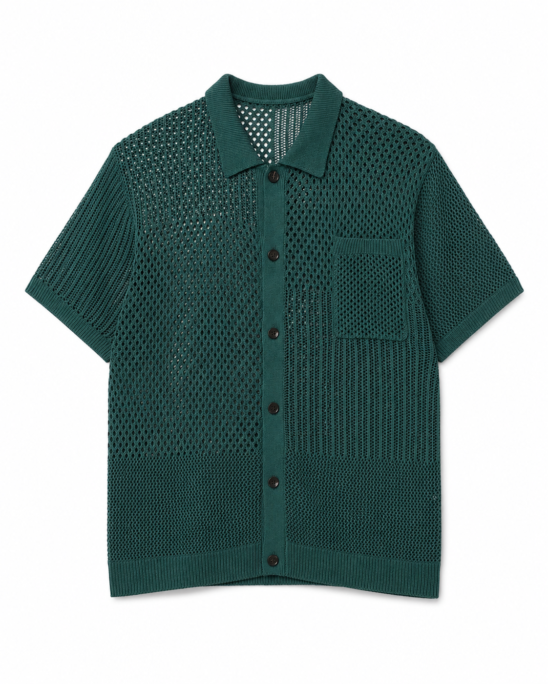 Chemise DDP en maille résille manche courte